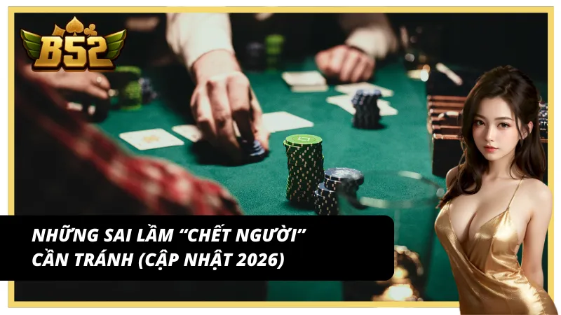Những sai lầm nguy hiểm mà người chơi Poker cần phải biết